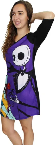Miniatura 2 de Disney Nightmare Before Christmas - Pijama de manga 34 para mujer, Morado