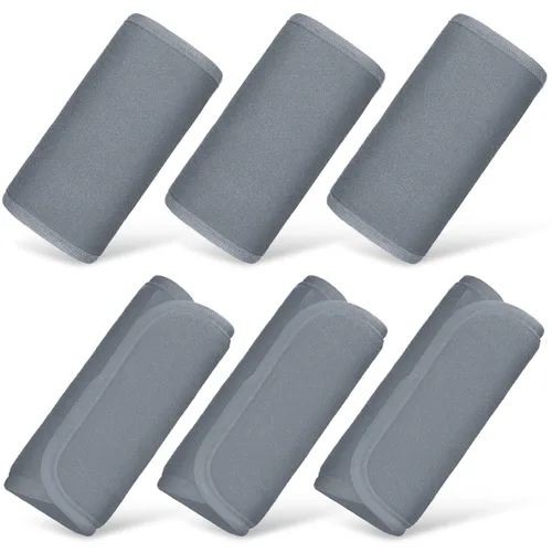 Miniatura 8 de Riakrum 6 fundas para correas de asiento de automóvil para bebés y niños, fundas de correa de asiento de automóvil, almohadillas para los hombros