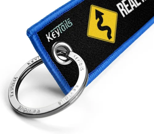 Miniatura 4 de KEYTAILS Llaveros, Etiqueta de Llave de Calidad Premium para Motocicleta, Automóvil, Scooter, ATV, UTV [A Los Hombres Reales Les Gustan Las Curvas]