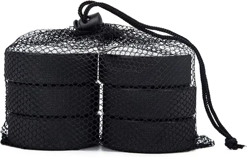 Miniatura 5 de Paquete de 18 discos de hockey sobre hielo con 3 bolsas de malla reutilizables, regulación oficial, diámetro de 3 pulgadas, grosor de 1 pulgada, 6