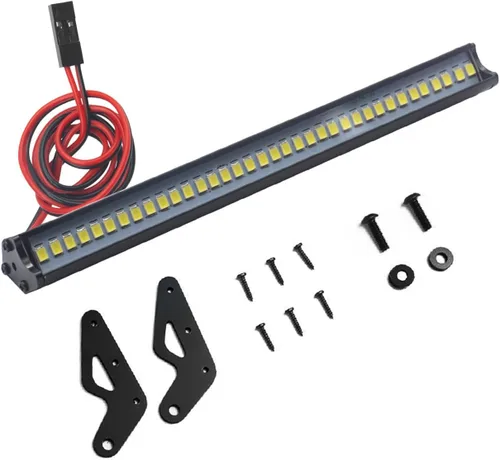 Miniatura 5 de ShareGoo Lámpara de techo de metal superbrillante de 36 luces LED compatibles con Traxxas TRX-4 90046 D90 Axial SCX10 1/10 RC Crawler, 5.9 pulgadas