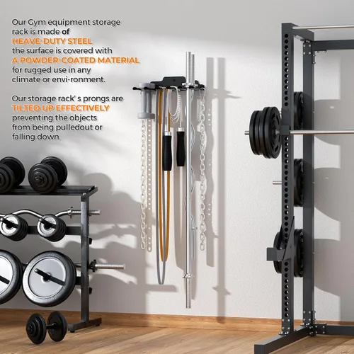 Miniatura 6 de XZHXFX Soporte de Barra de Pared, Soporte de Pared para Barra Individual, Estante de Pared para Barra de Gimnasio en Garaje, Estante de Pared Negro