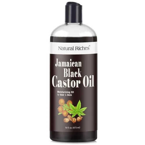 Miniatura 9 de Natural Riches Aceite de ricino negro jamaicano puro orgánico prensado en frío para el crecimiento del cabello, cuidado de la piel para piel seca