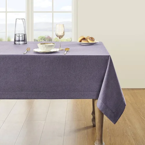 Miniatura 25 de ZeeMart Mantel Básico de Lino Texturizado, 52 x 70 Pulgadas Natural, Mantel Rectangualr de Estilo Granja Beige, Manteles de Lino Resistente a