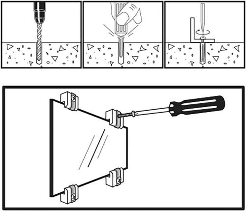 Miniatura 6 de OOK 534016 - Soportes ajustables de plástico para espejos de 1/4 de pulgada y 20 libras, paquete de 4