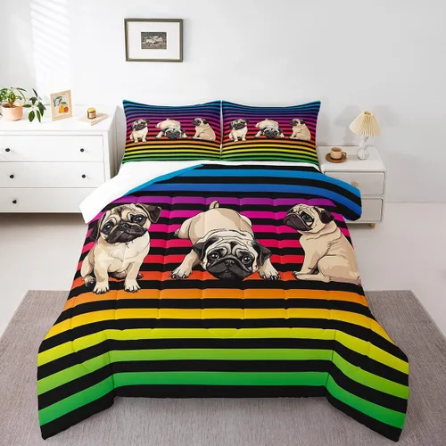 Miniatura 43 de Juego de edredón de pavo real en acuarela tamaño King, elegante y hermoso juego de ropa de cama edredón de plumas azules de 3 piezas para niños