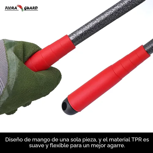 Miniatura 7 de FLORA GUARD Juego de herramientas de jardín de 6 piezas, herramientas manuales de jardinería resistentes con paleta, rastrillos, cultivador, azada
