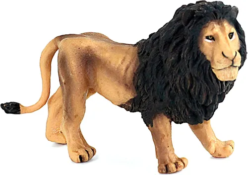 Miniatura 12 de FUNSHOWCASE Figura de juguete de búfalo de animales de la selva africana, figura de plástico realista, altura de 2.6 pulgadas
