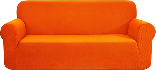 Miniatura 83 de CHUN YI - Funda elástica de 1 pieza para sillón grande, funda protectora suave de Jacquard con elastano, detalle de cuadros y parte inferior
