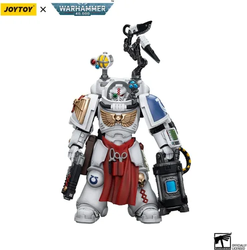 Miniatura 2 de YIZRIO JoyToy Warhammer 40k Ultramarines Apothecary Biologis, figura de acción a escala 1:18 Mecha Joy Toy Collection Modelo 5.35 pulgadas
