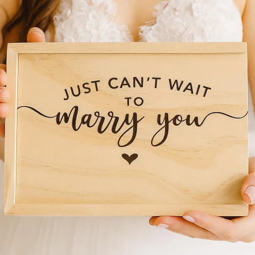 Miniatura 13 de Koyal Wholesale Caja de recuerdo grabada para álbum de fotos de boudoir solo para tus ojos, regalo de despedida de soltera para novia futura boda
