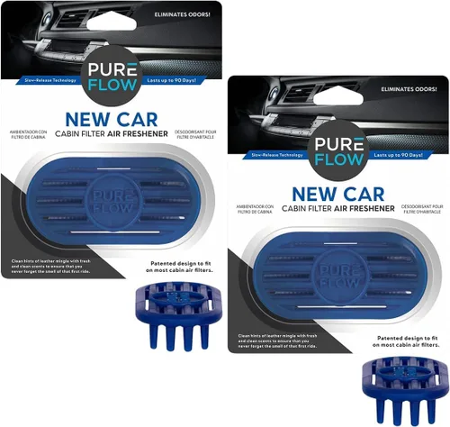 Miniatura 20 de Pureflow Filtro de Cabina Ambientador de Aire con Eliminador de Olores – Se Adapta a la Mayoría de Filtros de Aire de Cabina de Automóviles