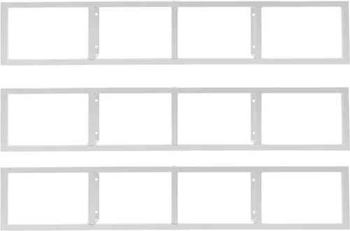 Miniatura 12 de Estantes para DVD de montaje en pared, 2 unidades, organizador de CD y DVD, estante de metal, estante de almacenamiento de medios de almacenamiento