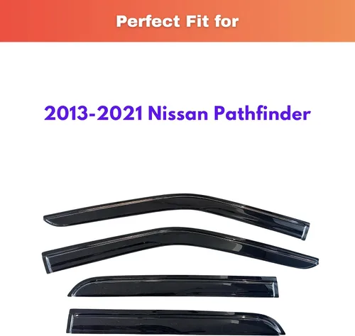 Miniatura 613 de KPY Visor de ventana compatible con Kia Soul 2009-2013, Protector contra lluvia de 4 unidades, deflectores de ventilación de ventana lateral