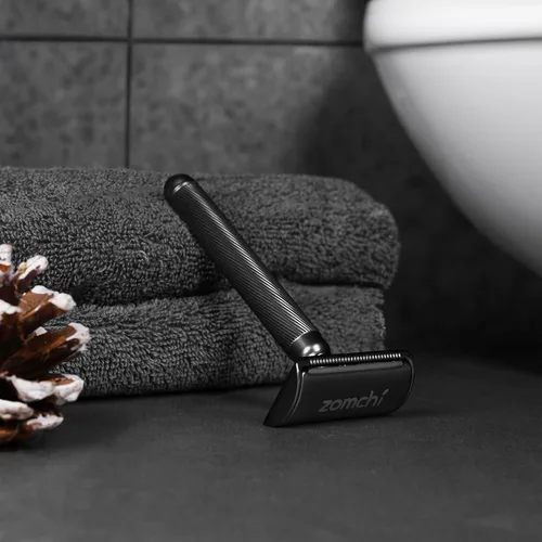 Miniatura 6 de ZOMCHI Maquinilla de afeitar de seguridad para hombres con 10 cuchillas de afeitar de seguridad, nueva versión 2.0 de metal reutilizable