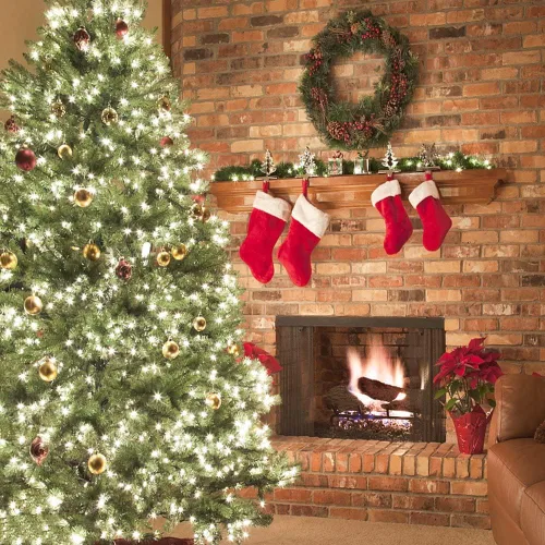 Miniatura 4 de ASENEK - Tiras de luces de Navidad, luces de tiras que funcionan con pilas, 50 luces LED, mini luces con temporizador automático y 8 modos de Blanco