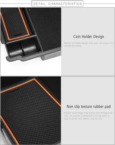 Miniatura 5 de auovo Organizador de consola central para Subaru Crosstrek e Impreza 2018 2019 2020 2021 2022 2023, accesorios interiores, bandeja de almacenamiento