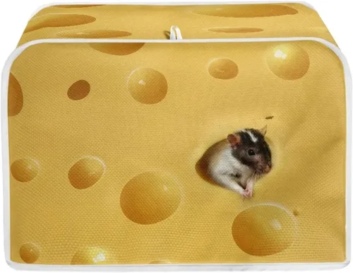 Miniatura 22 de chaqlin Cubierta para tostadora con estampado de chocolate, 2 rebanadas, resistente a las manchas, cubierta para horno de pan de diseño divertido