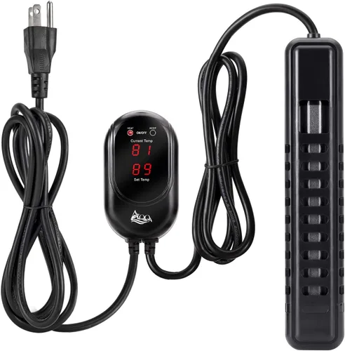 AQQA Calentador sumergible para acuario, calentador de tanque de peces de 100 W/200 W/300 W/500 W/800 W/1000 W/1200 W, controlador de temperatura