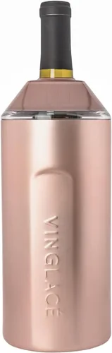 Miniatura 13 de Vinglacé Enfriador de Botella de Vino - Aislador de Champán Portátil - Funda de Enfriador de Vino de Acero Inoxidable - Mantiene el Vino Frío