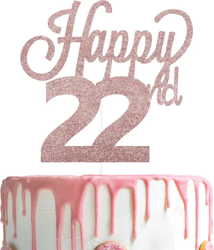 Miniatura 71 de LINGTEER - Decoración para pastel con texto "Happy Birthday 100", color negro