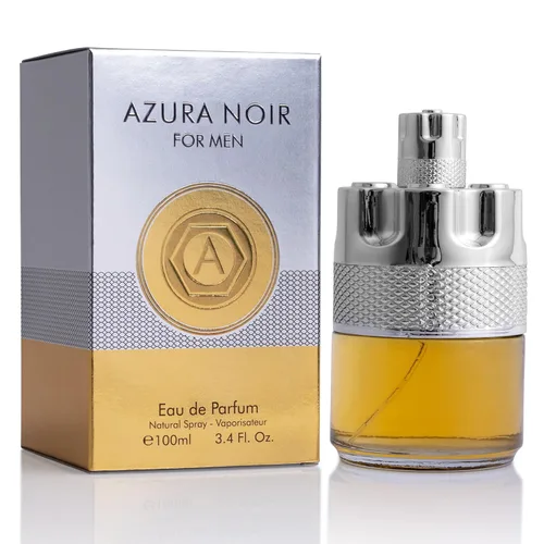 Azura Noir para Hombre Eau De Parfum - Fragancia Especiada y Amadeirada - Opción de Colonia de Larga Duración para Uso Diario - Notas Superiores de