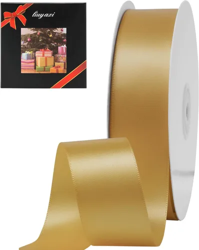 Miniatura 7 de LIUYAXI - Cinta de satén roja de doble cara, 2 pulgadas X 25 yardas continuas, cintas perfectas para envolver regalos, ramo de boda, decoración DIY
