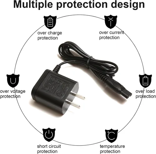 Miniatura 7 de LinMei Cable de alimentación adaptador de 15 V compatible con Philips Norelco HQ8505 7000 5000 3000 Series 3500 MG3750 MG5750 MG7750 S1560