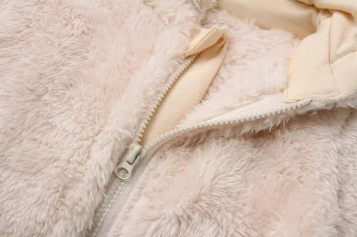 Miniatura 4 de Newborn Baby Snowsuit Fleece Lined Onesie Outfits Warm Hooded Romper for Infant