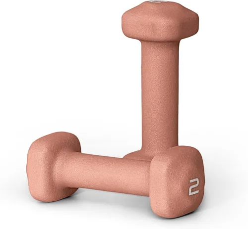 Miniatura 66 de Tone Fitness Pares de Mancuernas de Pesas de Neopreno con Cabeza Cuadrada Antirrodamiento Múltiples Opciones Azul