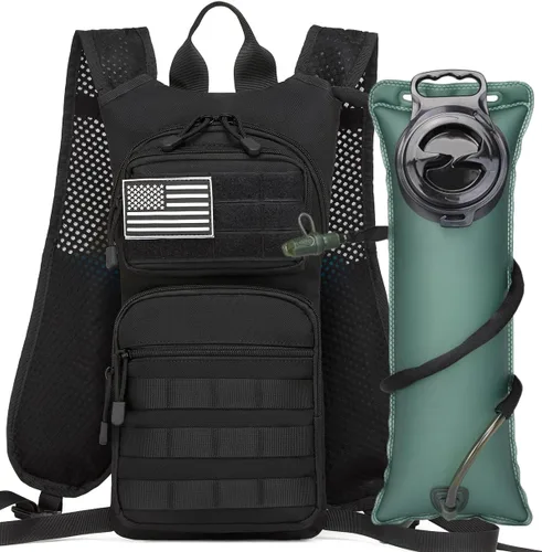 Miniatura 7 de Mochila de Hidratación Aislada para Senderismo Mochila de Agua Chaleco para Correr con Bolsa de Vejiga TPU de 3L para Maratón Ciclismo Hombres