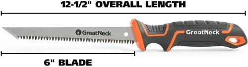 Miniatura 2 de GreatNeck 74026 Sierra Jab de Raspado, Cortador de Paneles de Yeso, Mango Ergonómico, 8 TPI
