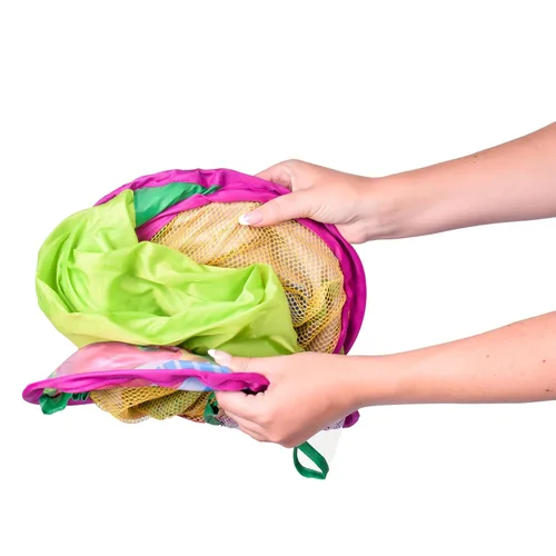 Miniatura 5 de Barney Zona de juegos desplegable, pozo de pelotas con 25 pelotas de juego y aro de baloncesto, niños mayores de 2 años