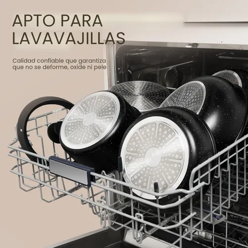 Miniatura 5 de KIKCOIN Juego de 20 Piezas de Ollas y Sartenes Antiadherentes, Juegos de Utensilios de Cocina Antiadherentes con Mango Desmontable, No Tóxico, Juego