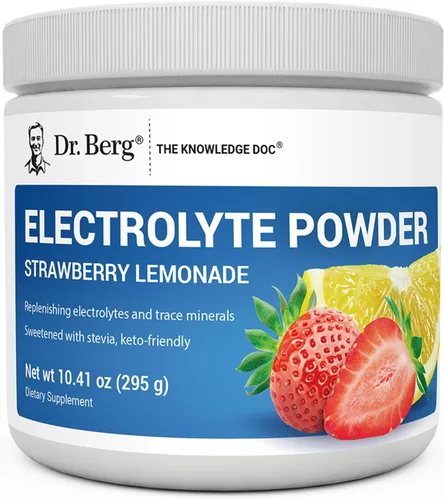 Miniatura 16 de Dr. Berg Zero Sugar Hydration Keto Electrolyte Powder - Mejorado con 1000 mg de potasio y sal rosa real del Himalaya (no sal de mesa) – Suplemento