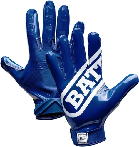 Miniatura 14 de Battle Guantes de fútbol con receptor ancho de doble amenaza, agarre ultra adherente, ajuste de compresión