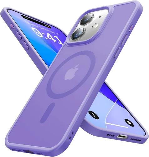 Miniatura 11 de Funda magnética para iPhone 12 Pro Max, [nunca amarilla] [compatible con MagSafe] Protección militar contra caídas de 10 pies, a prueba de golpes