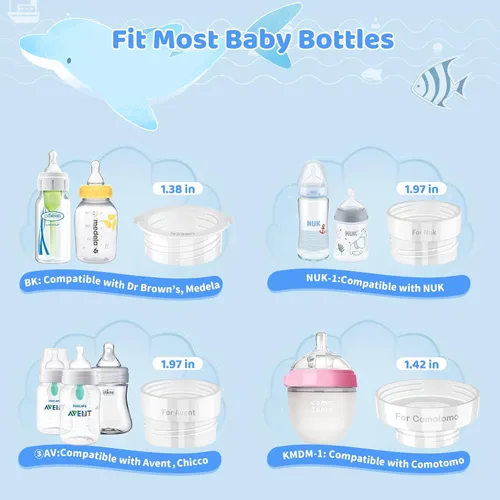 Miniatura 3 de Little Bo Baby - Juego de calentador de biberones portátil, calentador portátil con biberón y adaptador, calentador de botellas de viaje para leche
