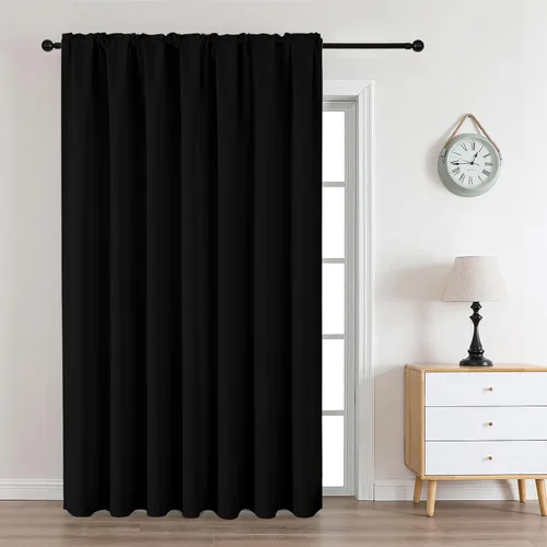 Miniatura 30 de CUCRAF - Cortinas opacas beige de 45 pulgadas, juego de 2 paneles con bolsillo para barra, cortinas para oscurecer dormitorios y sala de estar