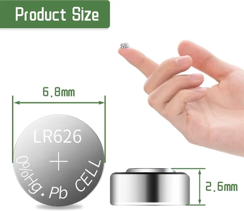 Miniatura 3 de 200 unids Durable R626 377 SR626 177 AG4 1.5V pilas alcalinas de botón de moneda
