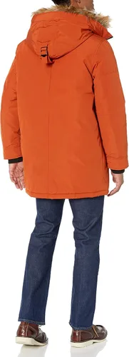 Miniatura 2 de GUESS Men's Heavyweight Hooded Parka Jacket With Removable Faux Fur Trim