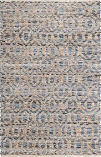 Miniatura 10 de Unique Loom Chindi Jute Collection - Alfombra rectangular (5 pies 1 pulgada x 8 pies, color azul marino)