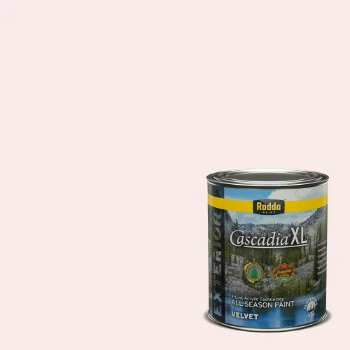 Miniatura 34 de Rodda Paint CASCADIA XL - Pintura e imprimación satinada para exteriores en uno, cuarto de galón, blanco abstracto