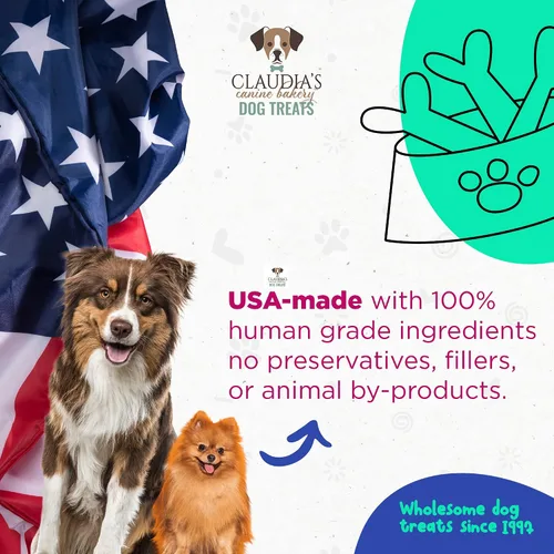 Miniatura 8 de Claudia's Canine Bakery Pink Passion Surtido de galletas gourmet para perros, 7 onzas
