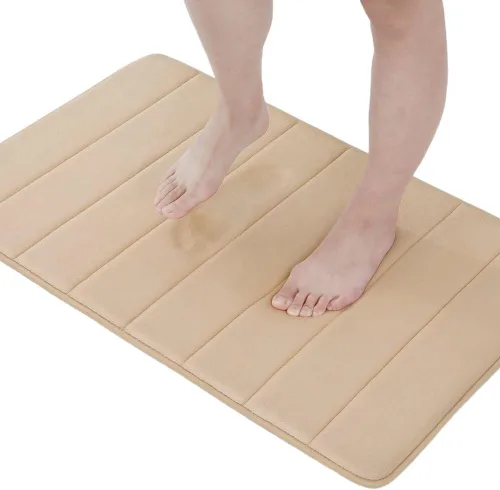Antideslizante Absorbente Antideslizante Para Baño, Alfombrilla De Espuma Viscoelástica Suave Para Suelo De Cocina, Almohadilla De Terciopelo Coral,