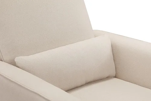Miniatura 8 de Silla giratoria tapizada DaVinci Olive; incluye un otomano, Crema
