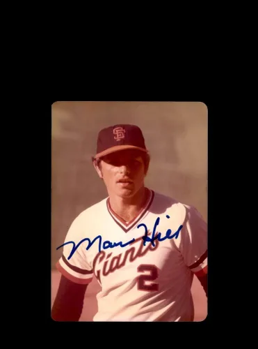 Marc Hill Signed Original 1970`s 4x5 Snaphot Photo San Francisco Giants At Cubs Wrigley