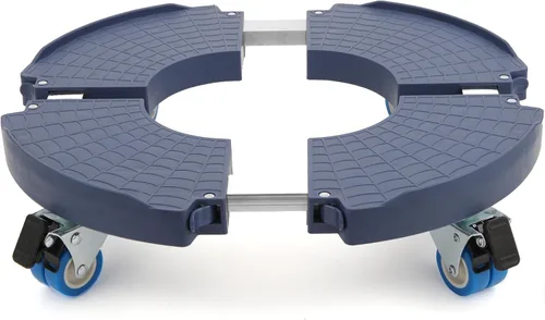 W B D WEIBIDA Carrito para plantas con ruedas de servicio pesado, capacidad de 440 libras, ajustable de 15 a 21 pulgadas, soporte rodante para Azul