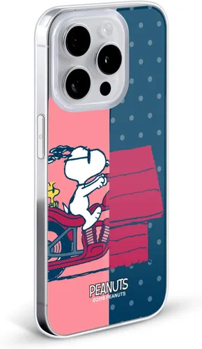 Miniatura 2 de Head Case Designs Funda de gel con licencia oficial de Peanuts Snoopy & Woodstock Halfs and Laughs [protección de grado militar] compatible
