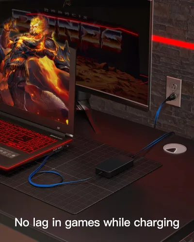 Miniatura 2 de Superer Nuevo cargador delgado de 135 W para portátil Acer Nitro 5 Gaming AN515-54 AN515-55 AN515-53 AN515-51 AN515-43 AN515-44, Nitro V15 V16 V17